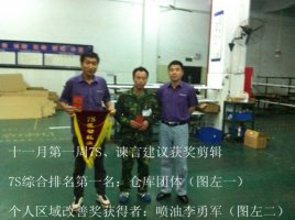 7S、谏言建议获奖