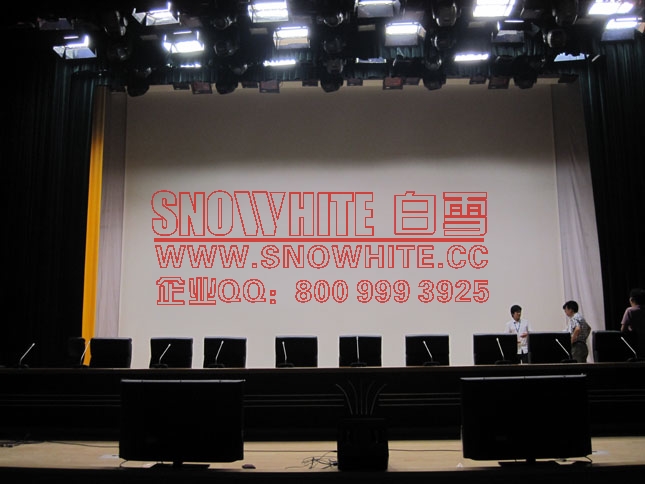 白雪500寸工程透声电动幕