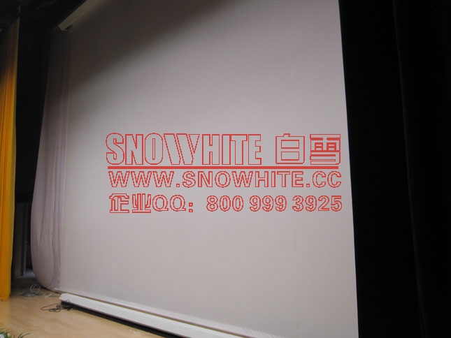 白雪500寸工程透声电动幕